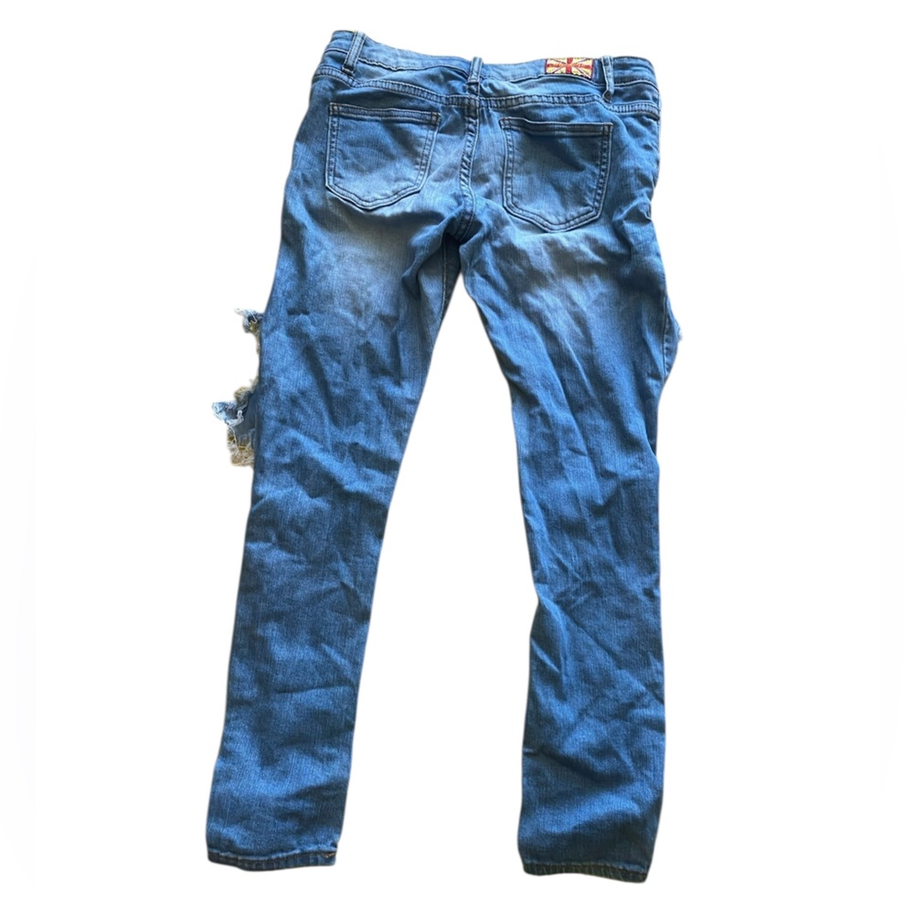 Machine Pour Neuf Ripped Blue Jeans - Picture 5 of 6